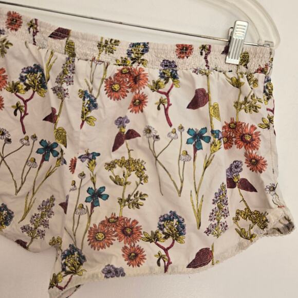 Anthropologie Dolphin Boxer Shorts Botanical Floral Elastic Waist Women Medium - Picture 8 of 12